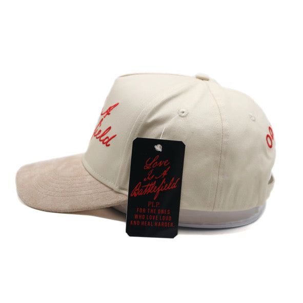 Khaki Love Is A BattleField Baseball Cap