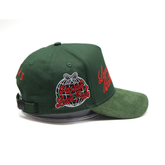 Forest Green Love Is A Battlefield Baseball Cap