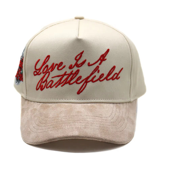 Khaki Love Is A BattleField Baseball Cap