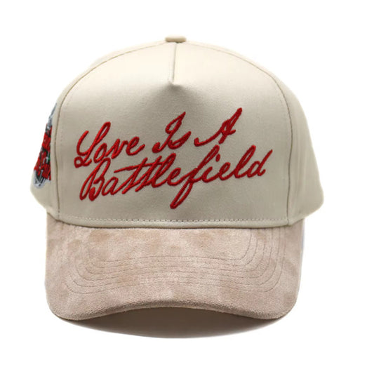 Khaki Love Is A BattleField Baseball Cap